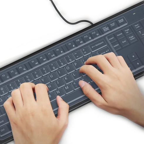 (2 Pack) Universal Clear Anti-Dust Keyboard Skin Protector Cover for 104/107 Keys Standard Desktop Keyboard