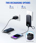 Portable-Charger-Power-Bank - 15000mAh Portable Charger PD30W Fast Charger, Built-in AC Wall Plug and 2 Output Cables with LED Display for iPhone 15 14 13 12 X Samsung S24 S23 Google iPad etc (Black)