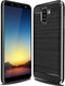 Case for Samsung Galaxy A6 Plus 2018, Carbon Fiber Shock Absorption Slim Case (Black)