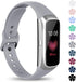 Watbro Compatible with Samsung Galaxy Fit SM-R370 Bands, Adjustable Soft Silicone Replacement Straps for Smartwatch