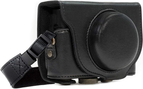 MegaGear Ever Ready Leather Camera Case for Sony Cyber-Shot DSC-HX99, HX95, HX80, HX90V