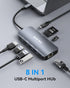ABLEWE 8 1 4K@60Hz Adapter,1000Mbps, 100W 3 3.0 USB C Hub Ethernet, Multiport USB C to HDMI Hub, in USBC PD, USB Ports