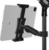 Peastrex Adjustable iPad Holder for Mic Stand, Rotatable Tablet Phone Mount with Super Handle Clamp for 4 to 13.5inch