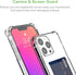 for iPhone 13 Pro Clear Card Case, Shockproof TPU Slim Wallet Case with Card Holder Compatible with MagSafe