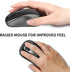 ACOZYKITTEN 2.4G Wireless Mouse for Portable Computer, Noiseless Mouse with USB Receiver, Ergonomics Cordless Optical