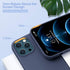 Miracase Liquid Silicone Case for iPhone 12 Pro Max, Navy Blue, Shockproof Drop Protection with Soft Anti-Scratch Lining