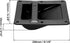 QWORK Plastic Speaker Cabinet Handles, 4 Pack Heavy Duty Recessed Holder, 6.38" x 8.5" x 2", Black