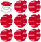 8pcs Clear Sticky Adhesive Pads for Socket Base Mount, 1.38 inches Round Double-Sided Replacement Tapes for Phone Stand