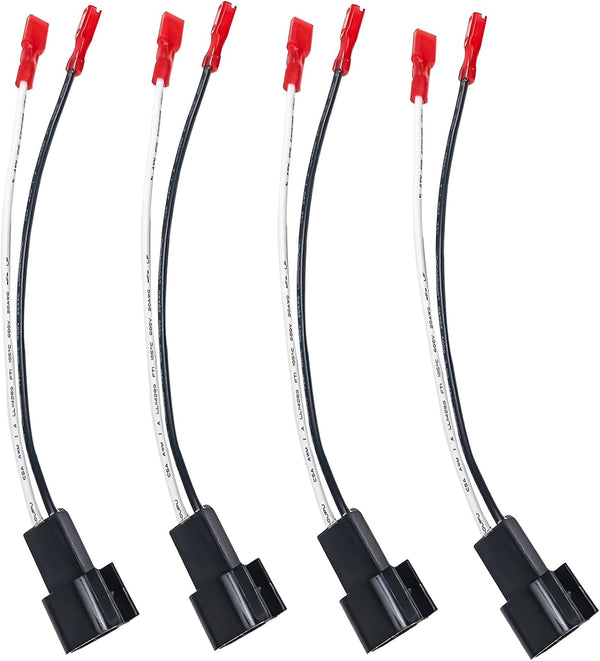 4 Pack 72-5600 Speaker Harness, Car Front Rear Door Speakers Adapter Connector for Ford F150 F250 Escape Mustang