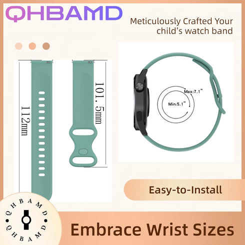 10-Pack Silicone Sport Bands for Gizmo Watch 3 2 1/Gabb Watch 3 2 1, Breathable Waterproof Replacement Straps