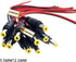 Lsgoodcare 20Pcs 5.5 x 2.1 MM DC Power Jack Socket Adapter with Cable & 5.5mm x 2.1mm Male Pigtail