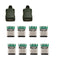 cablecc 10set DIY 4pin USB 2.0 Type C Female Socket Connector - SMT Type with PC Board, Housing & 3.0mm SR