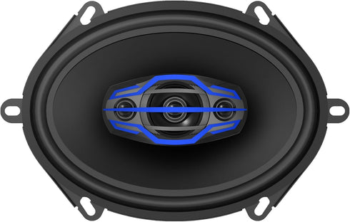Jensen JS6804 4-Way Car Audio Speakers Pair, 5x7 / 6x8 inch, 160 Watts Peak Power, 35mm Mylar Dome Midrange