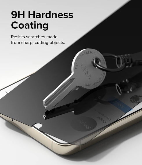 Ringke Privacy Glass Screen Protector for Samsung Galaxy S23 Plus 5G, Premium Quality Tempered Glass with Easy
