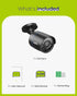 SANNCE 1080P 4-in-1 Security Camera, AHD/TVI/CVI/CVBS, IP66 Weatherproof Bullet Camera, 100ft Night Vision, No Power