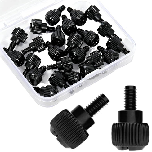 Impnit 24 Pcs Computer Case Thumb Screws(6-32Thread, M3.5x6) PC Case Fastener Thumb Screws,for