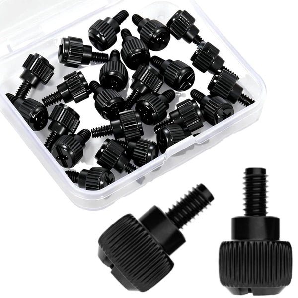 Impnit 24 Pcs Computer Case Thumb Screws(6-32Thread, M3.5x6) PC Case Fastener Thumb Screws,for