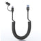USB C and Lightning Cable 2 in 1 Dual Cable, 3A Fast Charging & Data Sync for iPhone and Android, 3FT