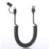 USB C and Lightning Cable 2 in 1 Dual Cable, 3A Fast Charging & Data Sync for iPhone and Android, 3FT