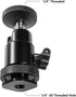 ISHEJS 360 Hot Shoe Phone Mount for Camera, Ball Head Adapter with Phone Clamp - Rotatable Smartphone Holder