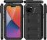 Marrkey Heavy Duty Waterproof Case for iPhone 14, Durable Metal Full Body Protection, Shockproof Rugged Defender, Black