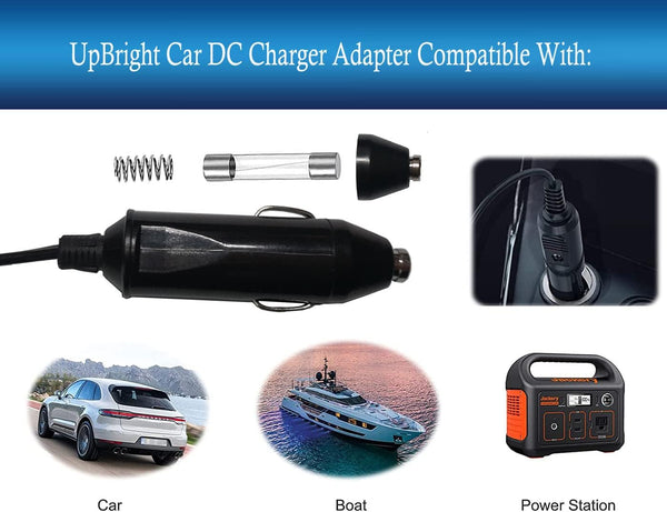 UpBright Car DC Adapter for Drive DeVilbiss iGO2 Portable Concentrator Battery Charger, 12V-17V Auto Power Supply