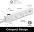 Geeni Smart Multi Outlet Plug, 4 Outlet Wall Plug Plus 2 USB Ports, Surge Protector with 6 Ft Cord, WiFi Control, Alexa
