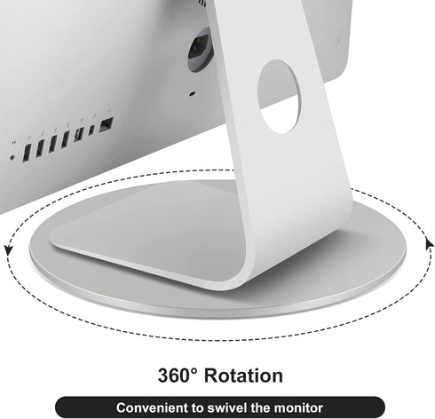360 Rotation Monitor Swivel Base - Computer Screen Monitor Stand Flat Panel Turntable Rotating Swivel Base for Mac