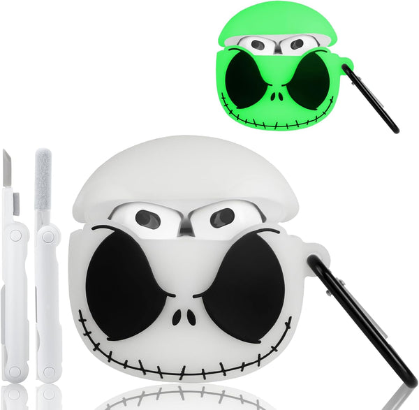 AirPods 3rd Generation Case Cover with Cleaner Kit, Glow in The Dark Funny Case for Airpod 3 Charging Case, Cute 3D