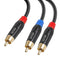XIUZEN RCA Y-Splitter, Stereo Audio Adapter for Speaker, Subwoofer, Home Theater & More