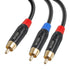 XIUZEN RCA Y-Splitter, Stereo Audio Adapter for Speaker, Subwoofer, Home Theater & More