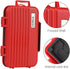 LYNCA Water-Resistant 24 Slots Camera Memory Card Case Holder for 8 SD Cards, 4 CF Cards, 12 Micro SD/TF Cards (Red)