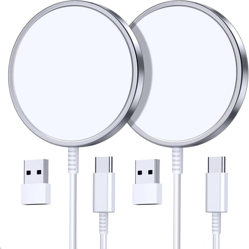 2 Pack Magnetic Wireless Charger for iPhone 15/15 Pro/15 Plus/15 Pro Max 15W Fast Magnetic Charger for iPhone