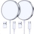 2 Pack Magnetic Wireless Charger for iPhone 15/15 Pro/15 Plus/15 Pro Max 15W Fast Magnetic Charger for iPhone