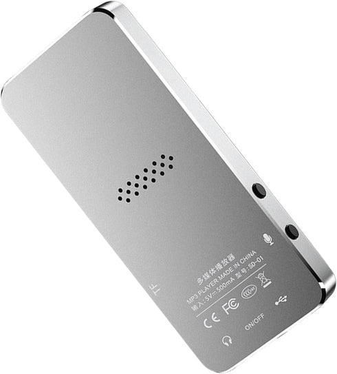 ERYUE MP3 8G (4G) Player Builtin Clear Speaker Wireless Design for Music Lovers Alloy Blue Memory for Daily Use