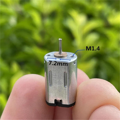 ACOSBKK FF-M20 10mm*8mm 1.5V 3V 3.7V 15000RPM Mini Electric Motor High Speed Metal Brush Micro Motor DIY Toy Car Boat