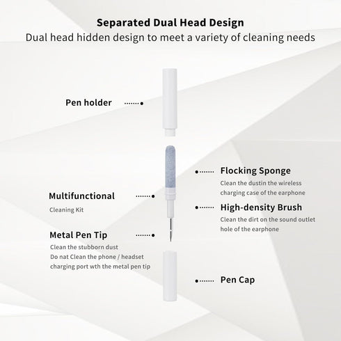 AirPods Pro 1 2 3 Multi-Function Earbud Cleaning Kit, Earbud Cleaning Pen, Bluetooth Earphone Cleaning Brush, Mini Tool