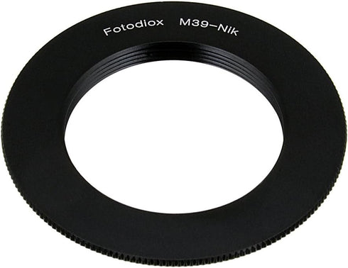 Fotodiox Lens Mount Adapter for M39/L39 (x1mm Pitch) Lenses to Nikon F-Mount Cameras