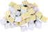 Mini Skater White Nylon Plastic Square Type Self-Adhesive Holders, 50 Pcs Cable Tie Wire Bundle Fixer with Screws