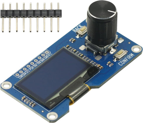 GODIYMODULES 1.3 inch White OLED Display Screen Combined with EC11 Rotary Encoder Module
