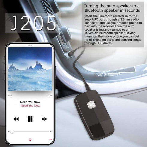 iDIGMALL Bluetooth 5.3 Receiver for Home Stereo, Mini Wireless Audio Adapter for Car Speaker, 20 Hours