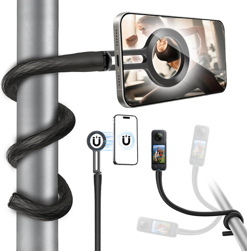 YUNJITONN Magnetic Flexible Phone Mount Holder for iPhone and Action Camera, 20 Inch