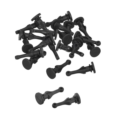 20 Pcs uxcell Case Fan Mount Screws, Silicone Reducing Noise Vibration Mounting Pin Rivet, 9mm x 22.7mm for PC Chassis