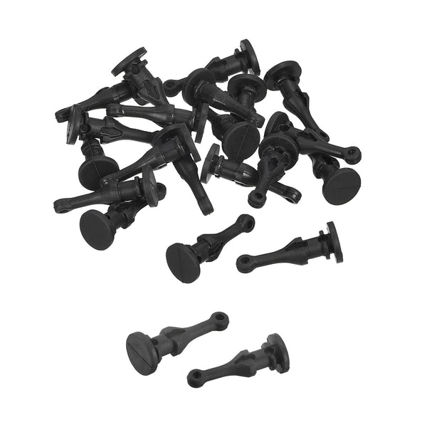 20 Pcs uxcell Case Fan Mount Screws, Silicone Reducing Noise Vibration Mounting Pin Rivet, 9mm x 22.7mm for PC Chassis