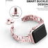OULUCCI Compatible Apple Watch Bands for Women, 42mm 41mm 40mm 38mm, iWatch Series 10-1, D-Shape Stainless Steel Strap