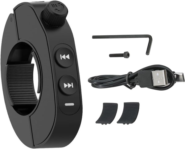 MLKOSS Bluetooth Media Button Remote Wireless Handlebar Remote Controller for Car Bike Motorcycle