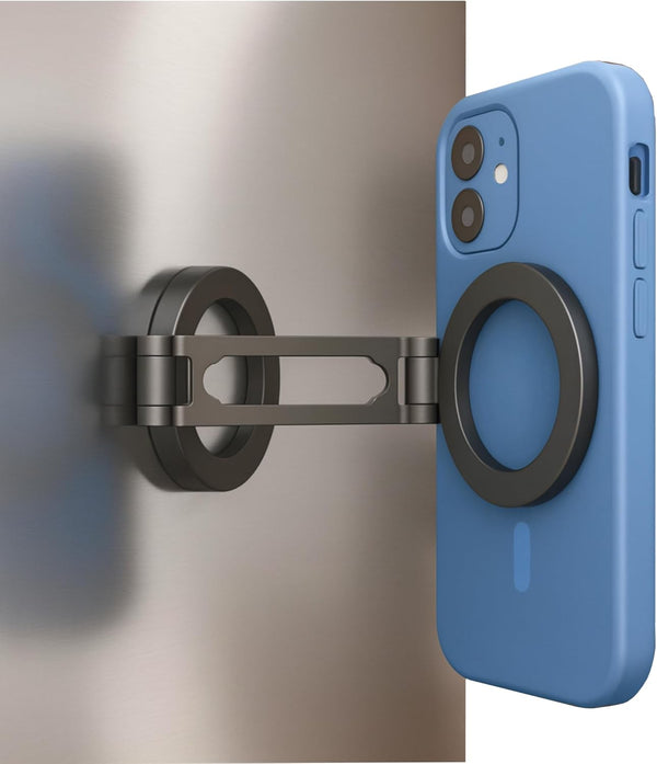Maxby Refrigerator Phone Holder | Strong Magnetic Mount with Adjustable Arm and 360