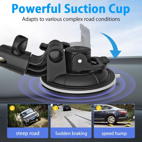 Heavy Duty Suction Car Tablet Mount for Windshield, Dashboard Holder for iPad Pro, Galaxy Tabs, 4-12.9" & Camera