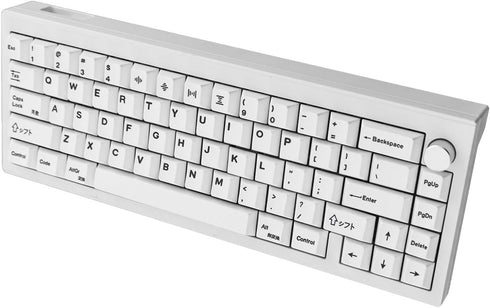 135 Keys PBT Japanese Keycaps, Cherry Profile DYE-Sub White Theme Minimalist Style for Mechanical Keyboard