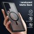 JETech Shockproof Magnetic Case for Samsung Galaxy S24 Ultra 5G, Black, Translucent Matte Back, MagSafe Compatible